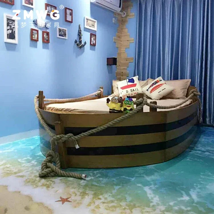 Children's bed boy with guardrail all solid wood children's furniture 1.5m pirate ship single bed
Children's bed boy with guardrail all solid wood children's furniture 1.5m pirate ship single bed