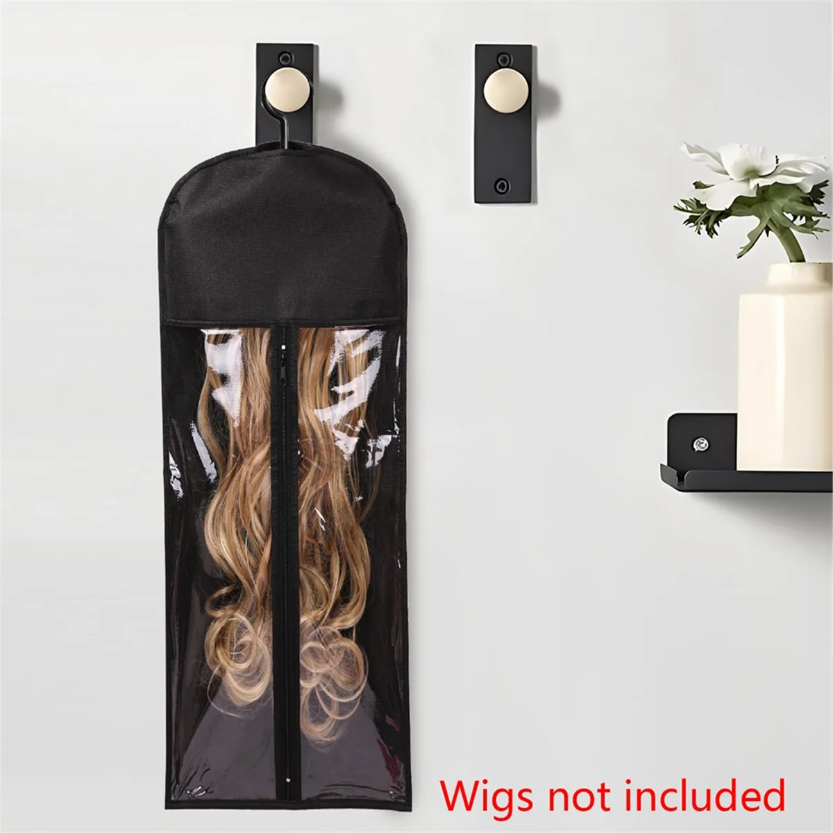ABFKW 3PCS Extra Long Wig Hanger and Storage Bags, Dustproof and Waterproof Hair Extension Holder, Designed for Wigs Black
ABFKW 3PCS Extra Long Wig Hanger and Storage Bags, Dustproof and Waterproof Hair Extension Holder, Designed for Wigs Black