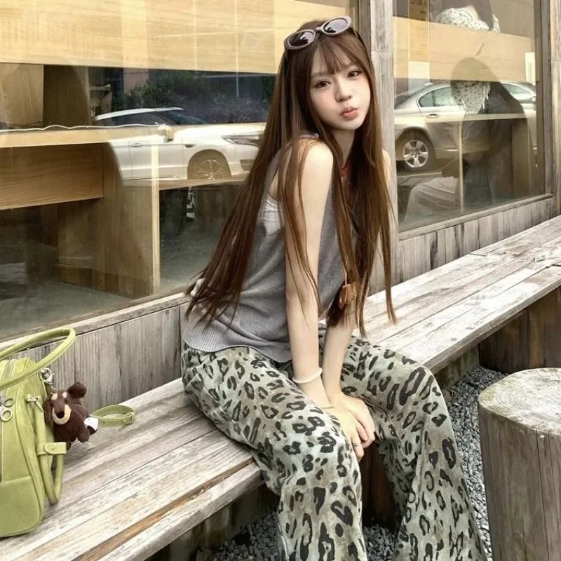 Leopard Pants Wide Leg Trousers Streetwear Women High Waist Y2k Summer Straight American Vintage Casual Pantalones
Leopard Pants Wide Leg Trousers Streetwear Women High Waist Y2k Summer Straight American Vintage Casual Pantalones