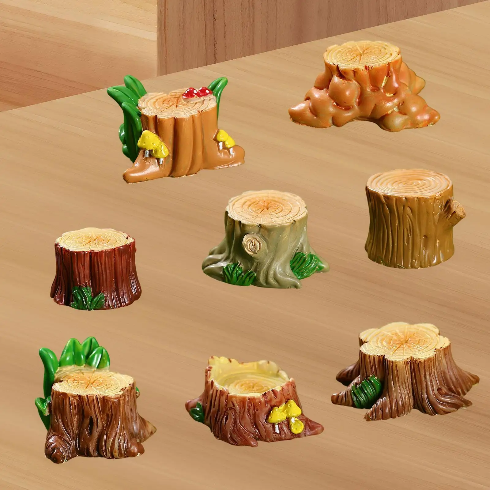8x Miniature Tree Stumps,Small Root Stumps Artificial Tree Stumps Ornaments Figurines Dollhouse Decoration for Planter Parks
8x Miniature Tree Stumps,Small Root Stumps Artificial Tree Stumps Ornaments Figurines Dollhouse Decoration for Planter Parks