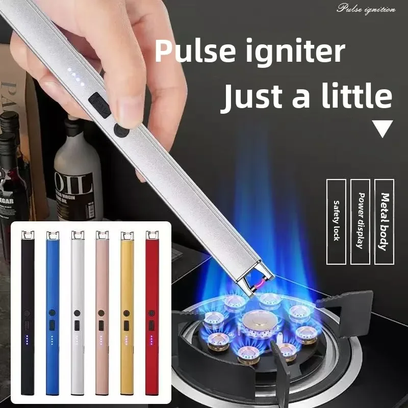 Outdoor Barbecue USB Arc Lighter Rechargeable Long Kitchen Gas Stove Lighter Windproof Plasma Arc Flameless Lighter
Outdoor Barbecue USB Arc Lighter Rechargeable Long Kitchen Gas Stove Lighter Windproof Plasma Arc Flameless Lighter