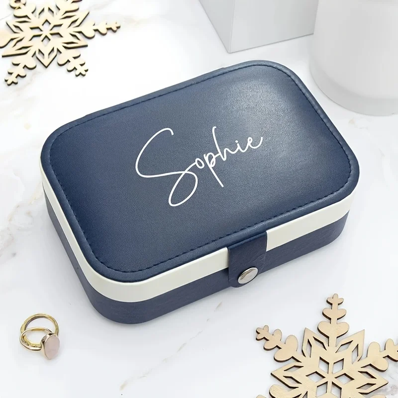 Personalized portable jewelry boxes, jewelry bracelet and stud earrings storage boxes, gifts for her on Mother's Day/birthday
Personalized portable jewelry boxes, jewelry bracelet and stud earrings storage boxes, gifts for her on Mother's Day/birthday