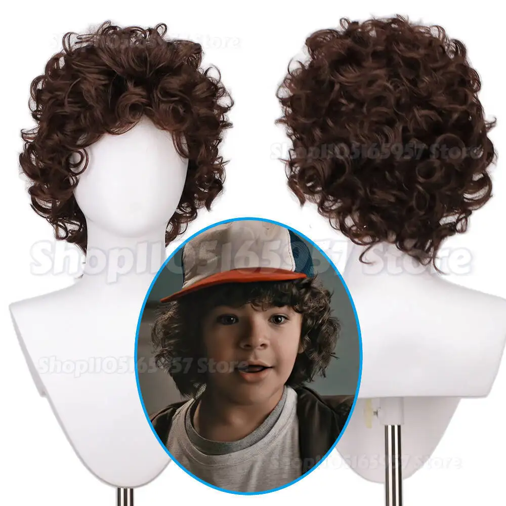 Dustin Henderson Cosplay Wig Adult Dark Brown Voluminous Curly Hair TV Series Role Play Wigs Comic-con Stage Costume Accessories
Dustin Henderson Cosplay Wig Adult Dark Brown Voluminous Curly Hair TV Series Role Play Wigs Comic-con Stage Costume Accessories