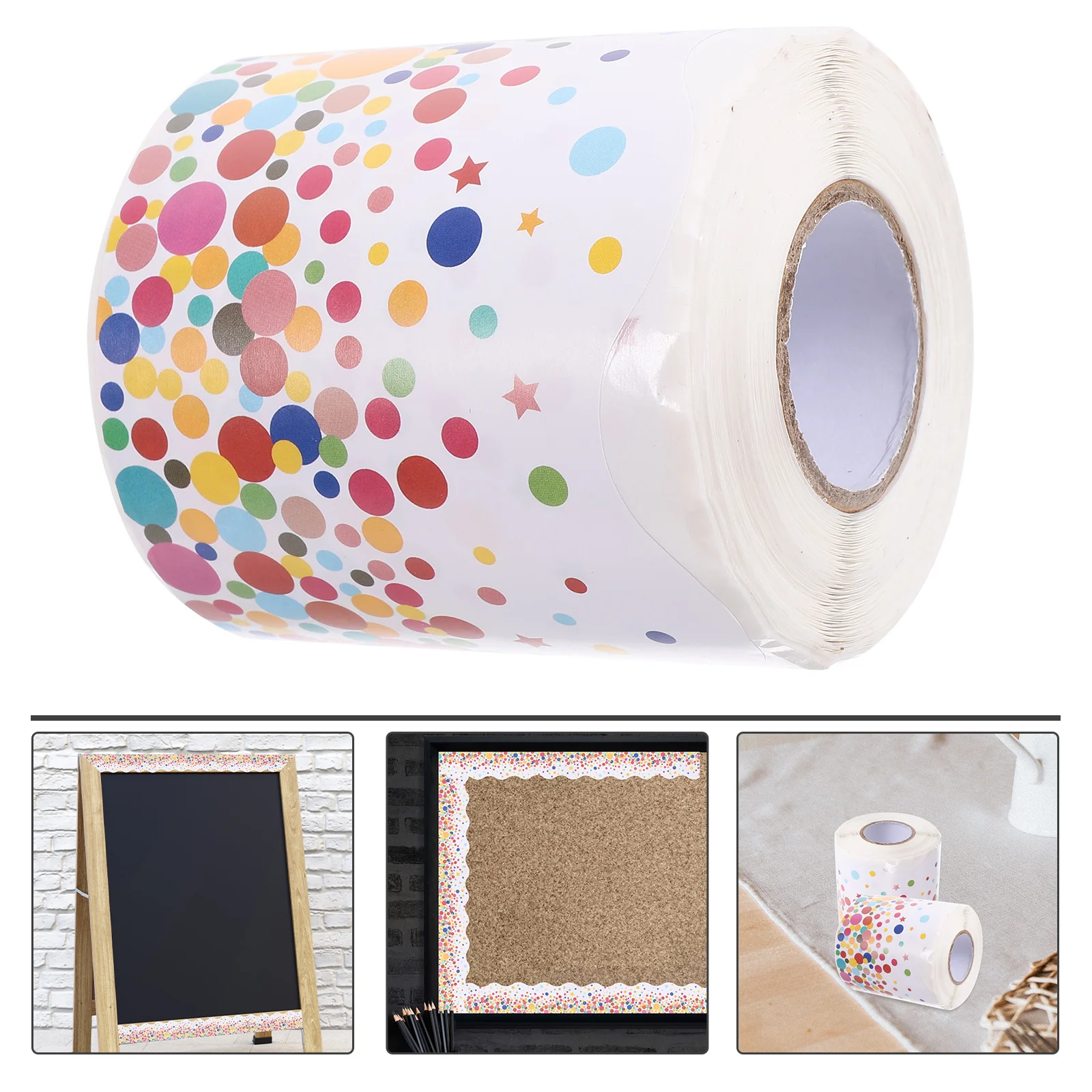 Strips Confetti Border Decoration Round Colorful Dots Bulletin Board Borders Stickers
Strips Confetti Border Decoration Round Colorful Dots Bulletin Board Borders Stickers