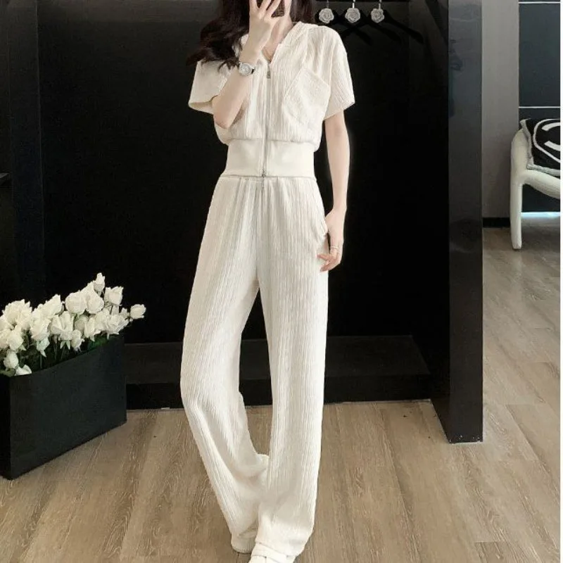 Sweatshirt Sport Pant Sets for Women 2 Pieces Aesthetic Korean Style Fashion Tailor Clothing Full Summer 2025 Trousers Woman
Sweatshirt Sport Pant Sets for Women 2 Pieces Aesthetic Korean Style Fashion Tailor Clothing Full Summer 2025 Trousers Woman