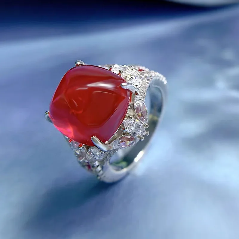 Vintage Ruby Diamond Ring 100% Real 925 sterling silver Party Wedding band Rings for Women Bridal Engagement Jewelry Gift
Vintage Ruby Diamond Ring 100% Real 925 sterling silver Party Wedding band Rings for Women Bridal Engagement Jewelry Gift