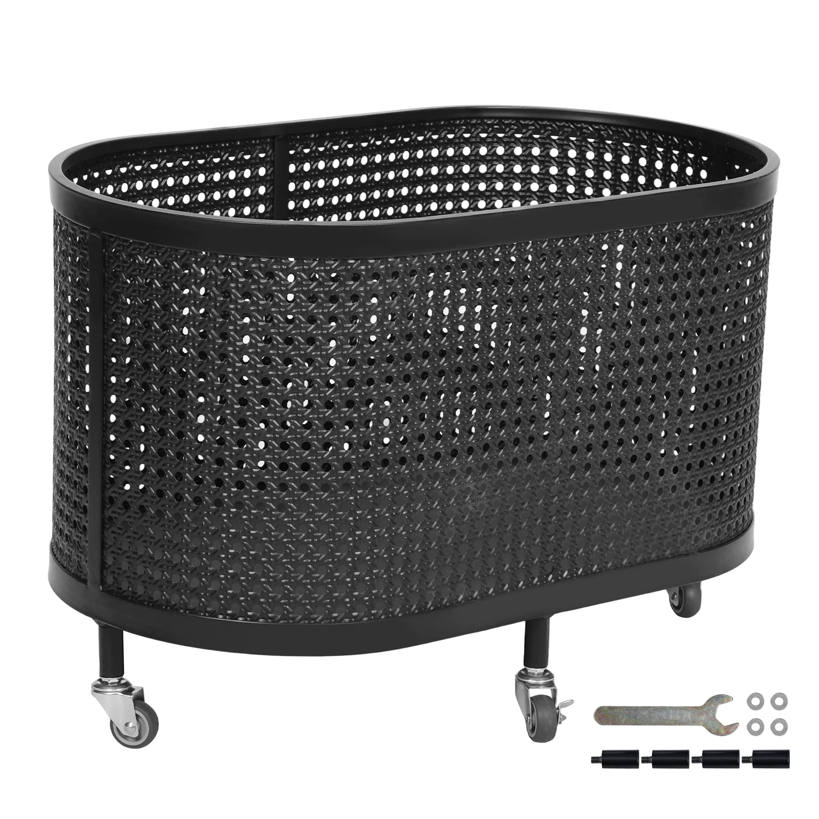 Exquisite Wire Laundry Basket with Wheels Wheeled Hotel Laundry Hamper Oval Overnight Clothes Storage Bin for Laundry Room
Exquisite Wire Laundry Basket with Wheels Wheeled Hotel Laundry Hamper Oval Overnight Clothes Storage Bin for Laundry Room