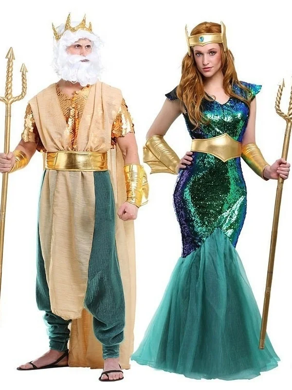 Halloween Mermaid King Couple Performance Costume Photography Studio Role-playing Cosplay Gown Stage Performance Outfit
Halloween Mermaid King Couple Performance Costume Photography Studio Role-playing Cosplay Gown Stage Performance Outfit