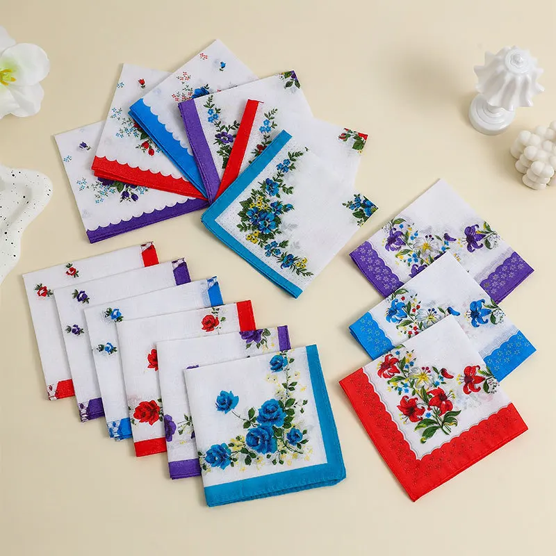 12Pcs Antique Vintage Nostalgic Retro Ladies Cotton Printed Handkerchief Thin Absorbent Cotton Sweat Wipe 28cm
12Pcs Antique Vintage Nostalgic Retro Ladies Cotton Printed Handkerchief Thin Absorbent Cotton Sweat Wipe 28cm