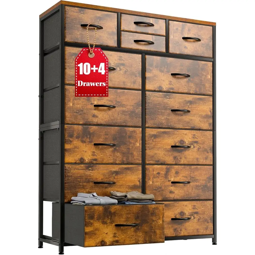 Drer or Bedroom with 10+4 Storage Ders, Chest o Ders, Sturdy Metal e & Wood Top, Hallway, Closets, Living Room, 52.2" H x 37.4"
Drer or Bedroom with 10+4 Storage Ders, Chest o Ders, Sturdy Metal e & Wood Top, Hallway, Closets, Living Room, 52.2" H x 37.4"