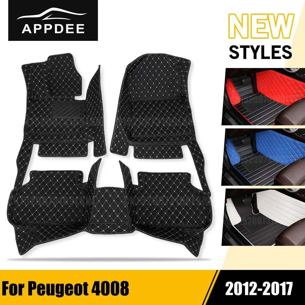 Автомобильные коврики APPDEE для Peugeot 4008 2012 2013 2014 2015 2016 2017, пользовательские автомобильные подушечки для ног, ковер, аксессуары для интерьера
Автомобильные коврики APPDEE для Peugeot 4008 2012 2013 2014 2015 2016 2017, пользовательские автомобильные подушечки для ног, ковер, аксессуары для интерьера