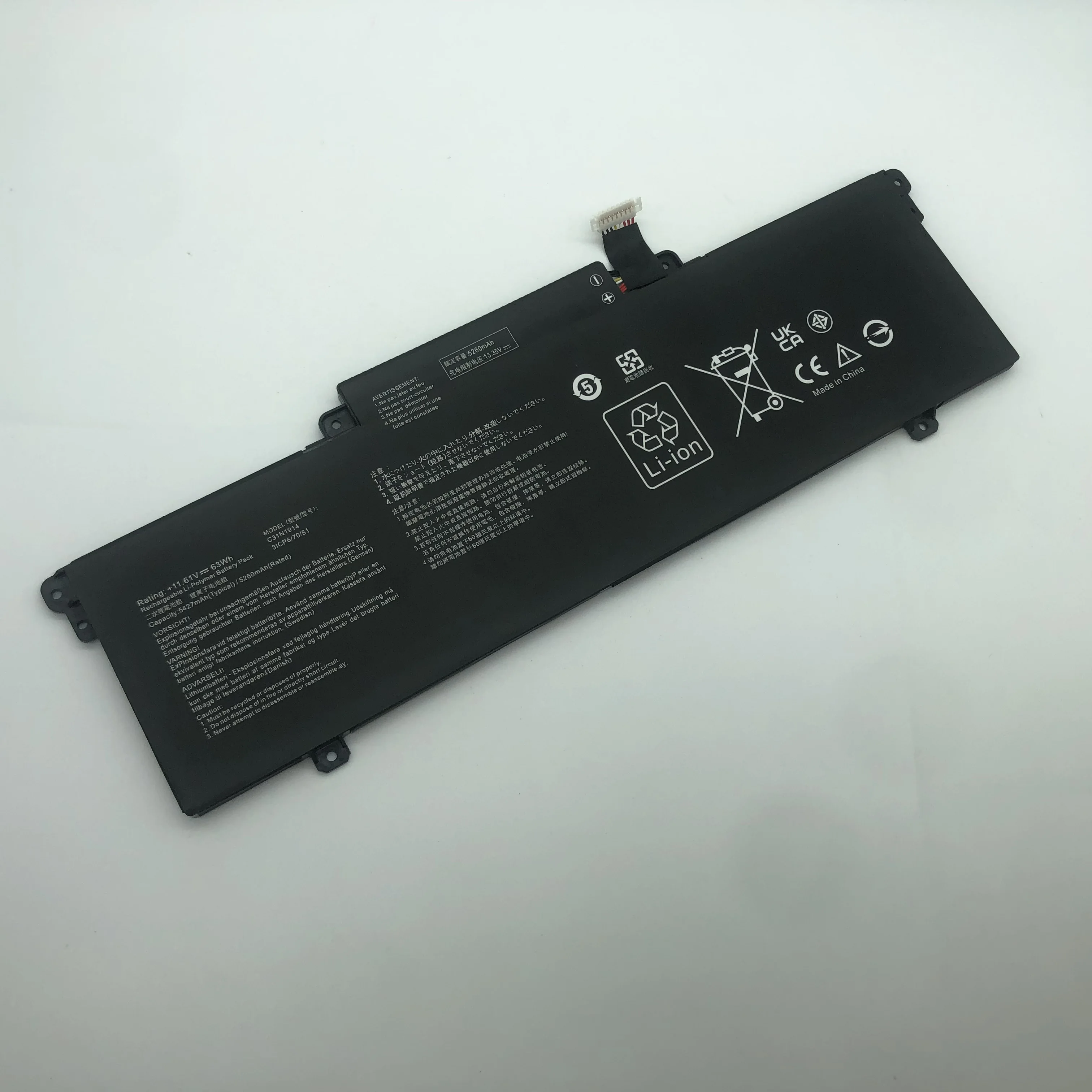 C31N1914 Laptop Battery For ASUS ZenBook 13 UX425UG ZenBook 14 Ultralight UX435EAL Zenbook 14 UM425QA UM425UAZ UX435EA
C31N1914 Laptop Battery For ASUS ZenBook 13 UX425UG ZenBook 14 Ultralight UX435EAL Zenbook 14 UM425QA UM425UAZ UX435EA