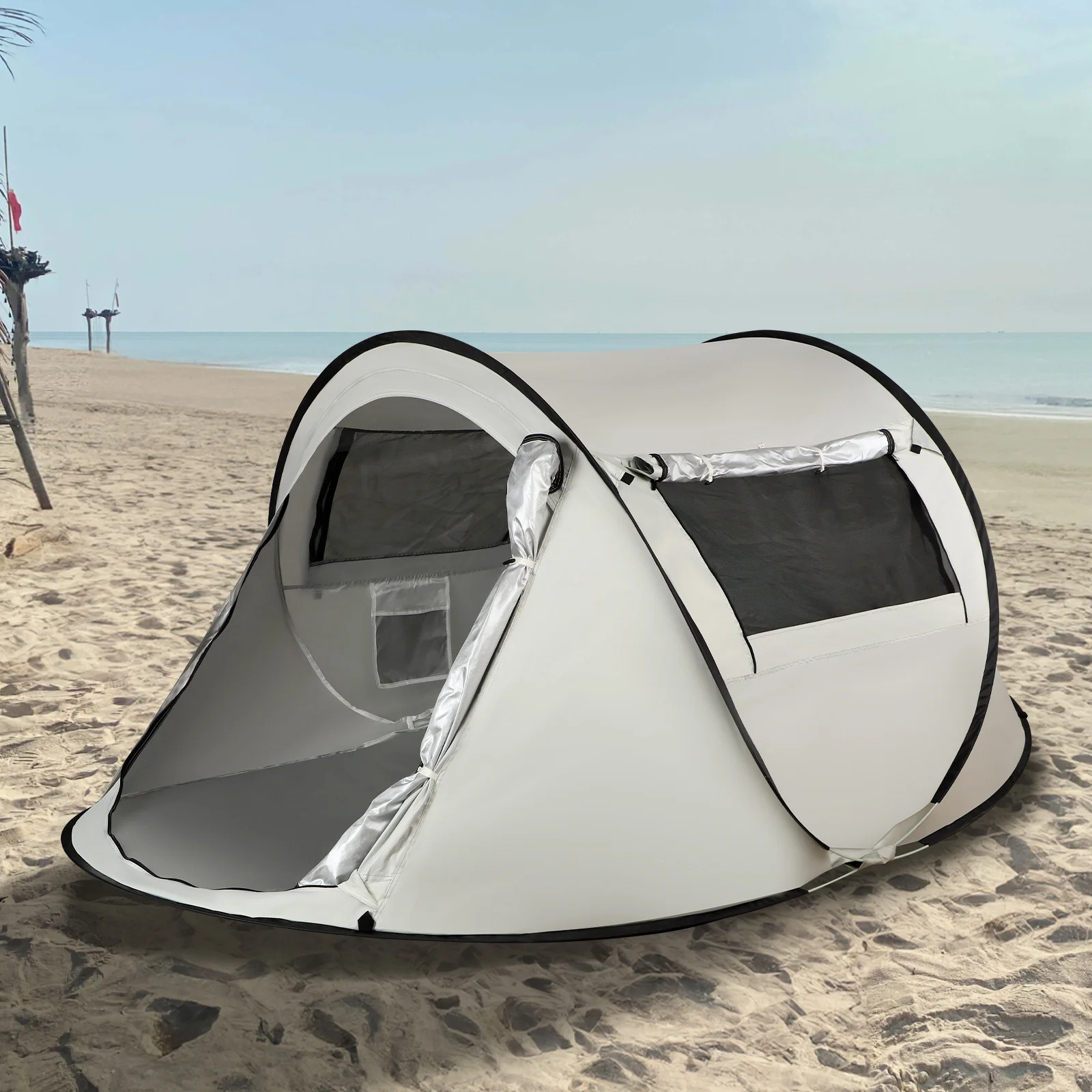 2-3 People Portable Boat Tent, Double Doors And Windows Ventilation, No Installation of And Windproof Tent, Lightweight Tent
2-3 People Portable Boat Tent, Double Doors And Windows Ventilation, No Installation of And Windproof Tent, Lightweight Tent