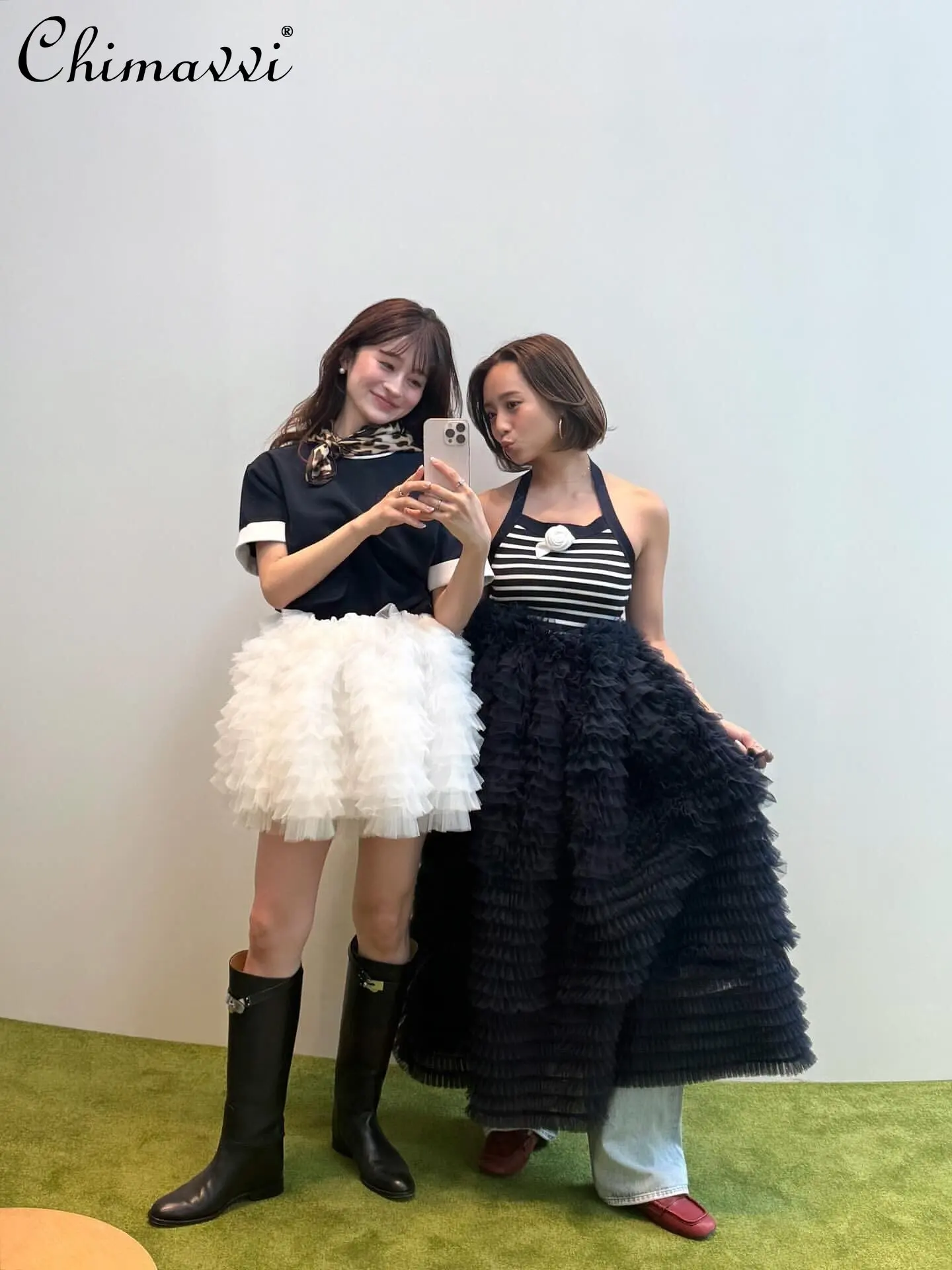 Japanese Ballet Style Layered Dreamy Tulle Skirt New Spring Summer Fairy High-waisted Elegant Princess Short Puffy Cake Skirt
Japanese Ballet Style Layered Dreamy Tulle Skirt New Spring Summer Fairy High-waisted Elegant Princess Short Puffy Cake Skirt