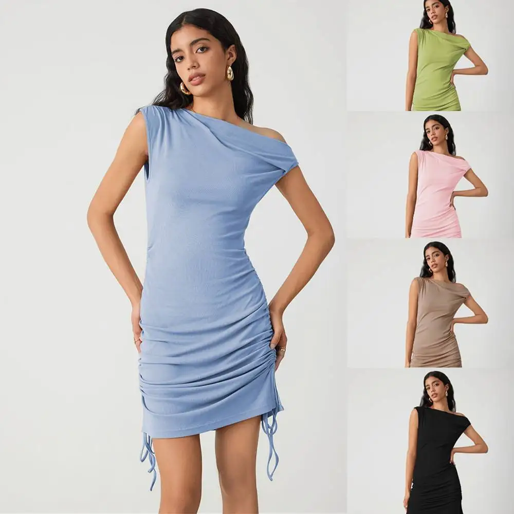 Fashionable Sleeveless Pleated Waist Cinched Short Skirt Sexy Party Dress High Waist Polyester Summer 2026 China Made Slim Fit
Fashionable Sleeveless Pleated Waist Cinched Short Skirt Sexy Party Dress High Waist Polyester Summer 2026 China Made Slim Fit