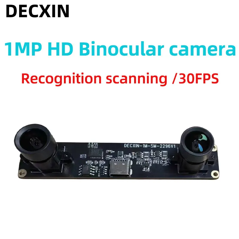 NewNewDECXIN 1MP 720P Binocular Camera Synchronized 3D Reconstruction Same Frame Depth Detection VR Ranging UVC Driver Camera Mo
NewNewDECXIN 1MP 720P Binocular Camera Synchronized 3D Reconstruction Same Frame Depth Detection VR Ranging UVC Driver Camera Mo