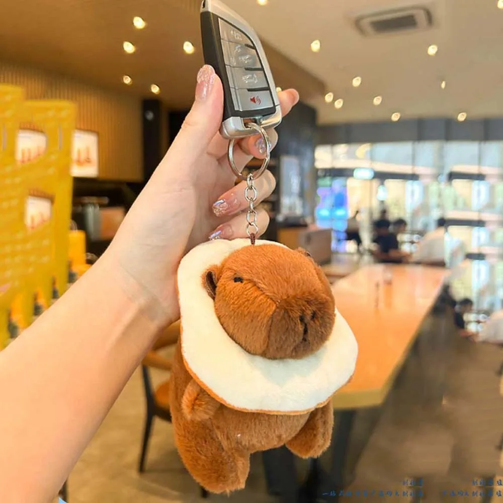 Creative Soft Capybara Key Ring Funny Hamburger Plush Animal Pendant Red-hot Toast Cartoon Doll Keychain Bag Pendant
Creative Soft Capybara Key Ring Funny Hamburger Plush Animal Pendant Red-hot Toast Cartoon Doll Keychain Bag Pendant