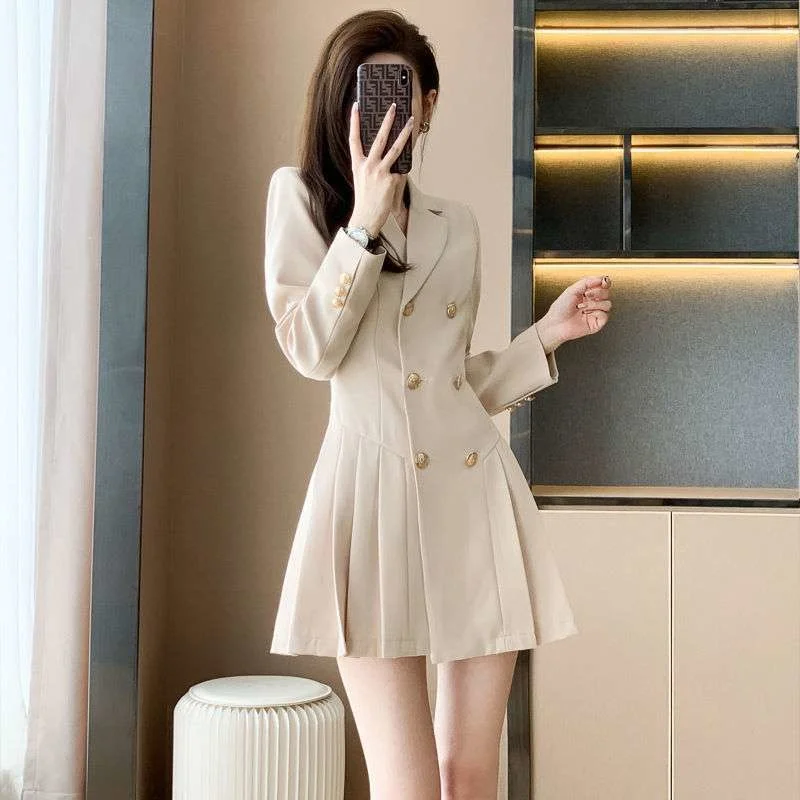 Spring Women's Autumn New Style Fragrant Pleated Long-Sleeved Dress A-Line Slim Ladeis
Spring Women's Autumn New Style Fragrant Pleated Long-Sleeved Dress A-Line Slim Ladeis