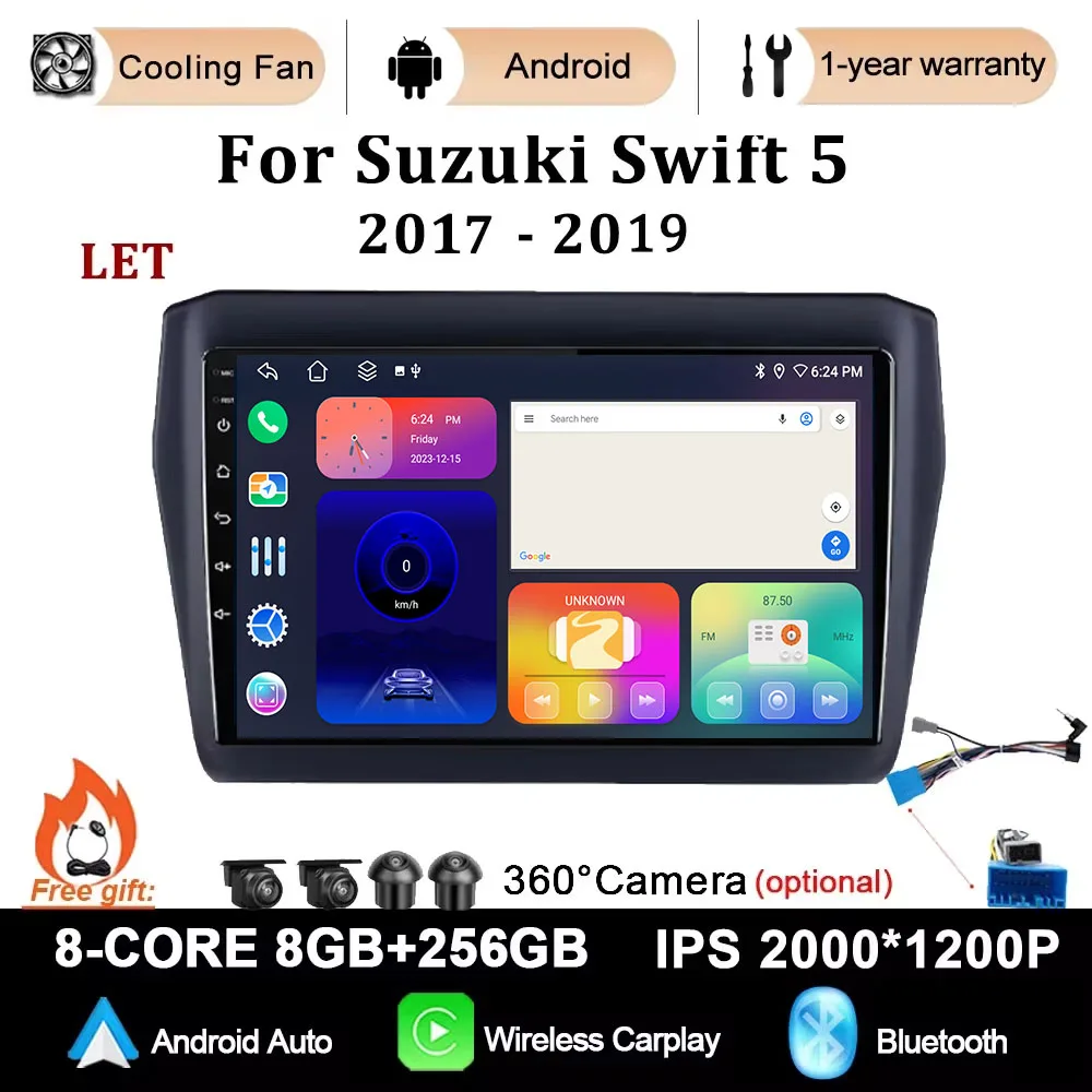For Suzuki Swift 5 2017 - 2019 Android OS WIFI 4G Car Radio Multimedia Navigation GPS Touch Screen Auto Car play Stereo Player
For Suzuki Swift 5 2017 - 2019 Android OS WIFI 4G Car Radio Multimedia Navigation GPS Touch Screen Auto Car play Stereo Player