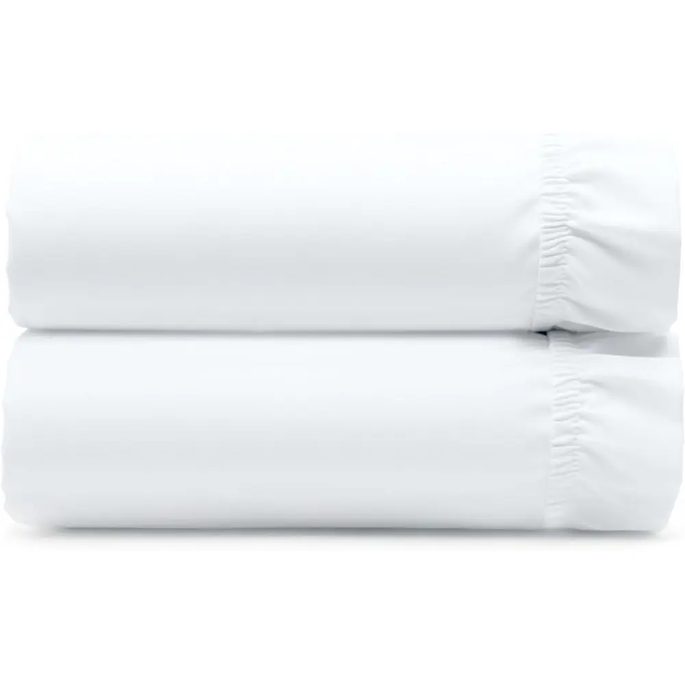 Queen Size 400 Thread Count Cotton Sateen Sheets with Deep Pockets - Bright White
Queen Size 400 Thread Count Cotton Sateen Sheets with Deep Pockets - Bright White