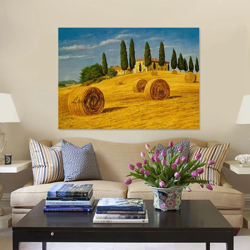 Abstract Art Haystack Landscape Picture Frameless Village Scenery Handmade Painting Canvas Dropshipping High Quality Wall Poster
Abstract Art Haystack Landscape Picture Frameless Village Scenery Handmade Painting Canvas Dropshipping High Quality Wall Poster