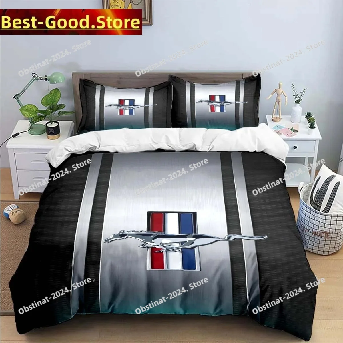 3D Print Mustang Car Logo Bedding Set Boys Girls Twin Queen King Size Duvet Cover Pillowcase Bed Boys Adult Home Textileextile
3D Print Mustang Car Logo Bedding Set Boys Girls Twin Queen King Size Duvet Cover Pillowcase Bed Boys Adult Home Textileextile