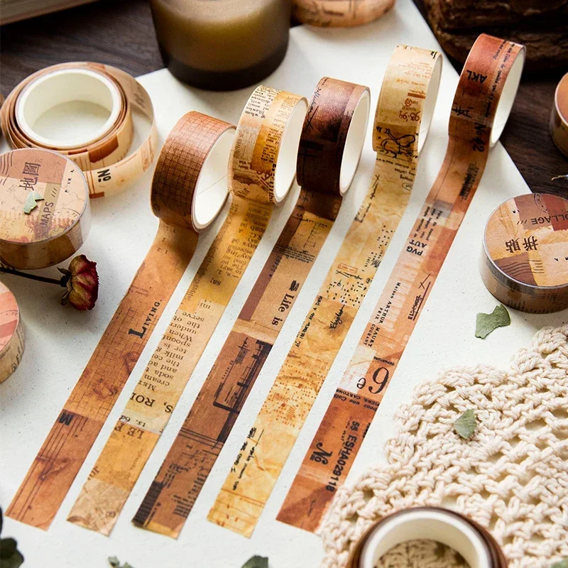 15mm*2m Vintage Washi Paper Tapes Retro Old paper Decorative Adhesive Tape Diy Scrapbooking Sticker Label Stationery
15mm*2m Vintage Washi Paper Tapes Retro Old paper Decorative Adhesive Tape Diy Scrapbooking Sticker Label Stationery