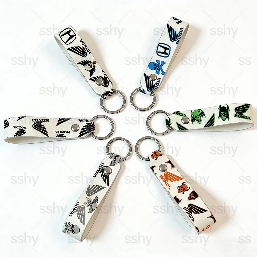 For HONDA Wings Demon Skull PU Leather Motorcycle Keychain Universal Motorbike Key Ring Holder For Riders Men Gift
For HONDA Wings Demon Skull PU Leather Motorcycle Keychain Universal Motorbike Key Ring Holder For Riders Men Gift