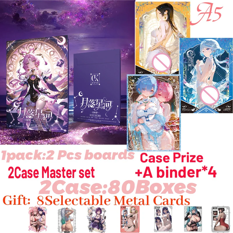 New A5 Size Goddess Board Moon Sets On The Milky way Wave 2 Hobby Colleciton Card Doujin CCG Waifu Board Anime Toys Card Gifts
New A5 Size Goddess Board Moon Sets On The Milky way Wave 2 Hobby Colleciton Card Doujin CCG Waifu Board Anime Toys Card Gifts