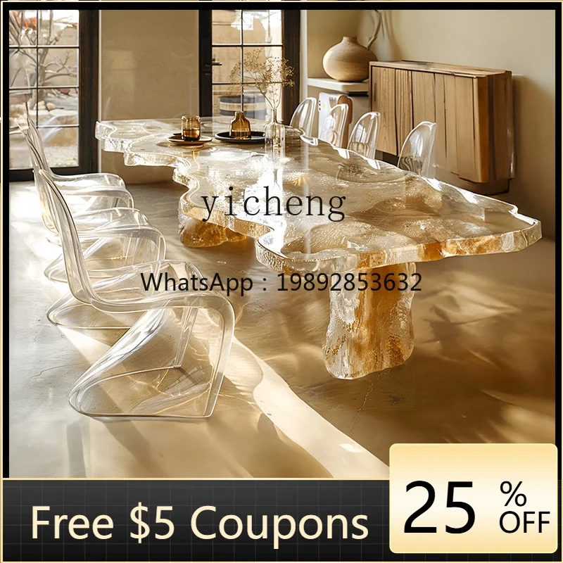 A1 light luxury dream crystal tea table chair transparent high-end villa dining table coffee table
A1 light luxury dream crystal tea table chair transparent high-end villa dining table coffee table
