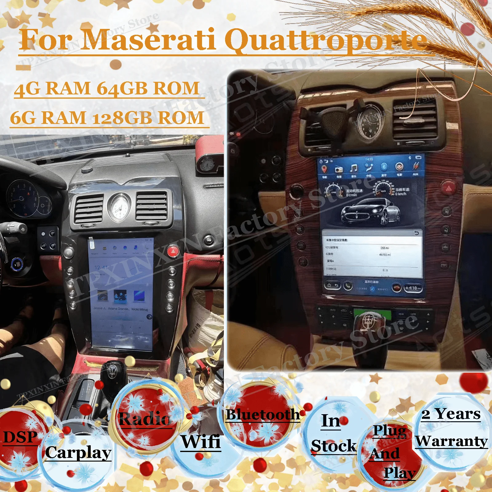 Carplay экран Tesla Android мультимедиа для Maserati Quattroporte 2004 2005 2006 2007 2008 2009 2010 2011 2012 плеер
Carplay экран Tesla Android мультимедиа для Maserati Quattroporte 2004 2005 2006 2007 2008 2009 2010 2011 2012 плеер