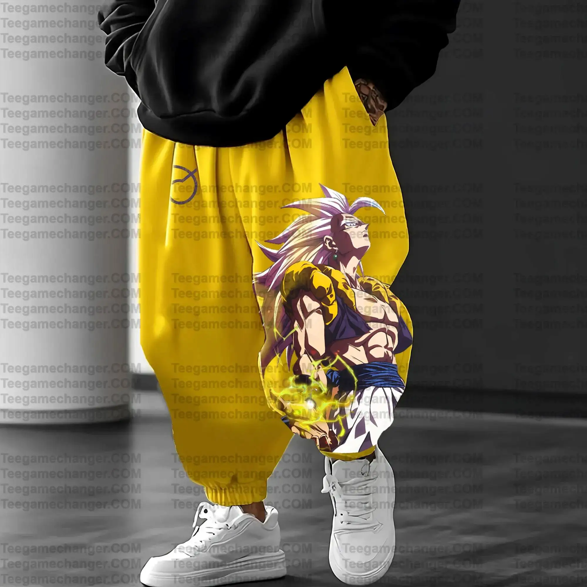 DRAGON BALL Broly Yellow Jogger Pants Men Women Anime Character Print Loose Fit Casual Streetwear Sweatpants with Purple Hair
DRAGON BALL Broly Yellow Jogger Pants Men Women Anime Character Print Loose Fit Casual Streetwear Sweatpants with Purple Hair