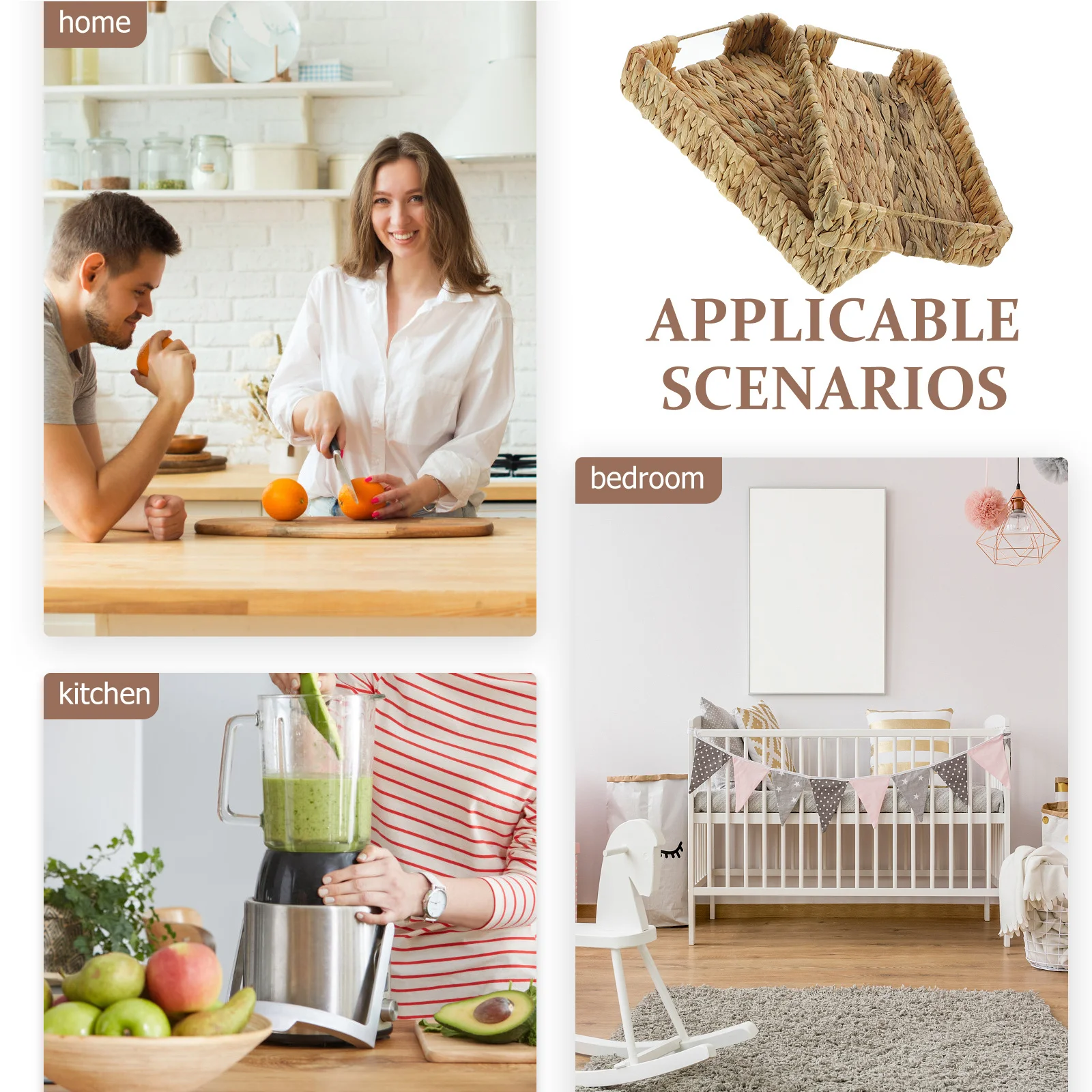 2Pcs Multipurpose Woven Basket Natural Bread Basket Fruit Snack Organizer Storage Tray for Kitchen Tabletop Decor
2Pcs Multipurpose Woven Basket Natural Bread Basket Fruit Snack Organizer Storage Tray for Kitchen Tabletop Decor