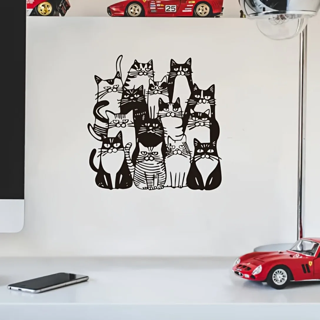 Cute Cat Group Metal Wall Art Pet Decor For Home Bedroom Living Room Office
Cute Cat Group Metal Wall Art Pet Decor For Home Bedroom Living Room Office