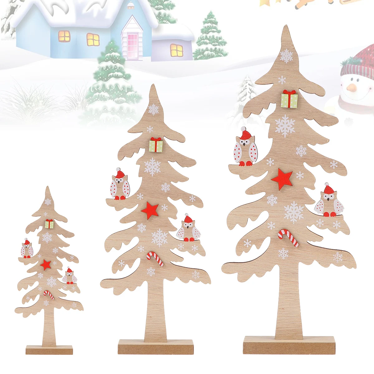 3 Pcs Christmas Tree Decoration Ornaments Atmosphere Decorations Wooden for House Xmas Decorative Supply Bamboo
3 Pcs Christmas Tree Decoration Ornaments Atmosphere Decorations Wooden for House Xmas Decorative Supply Bamboo