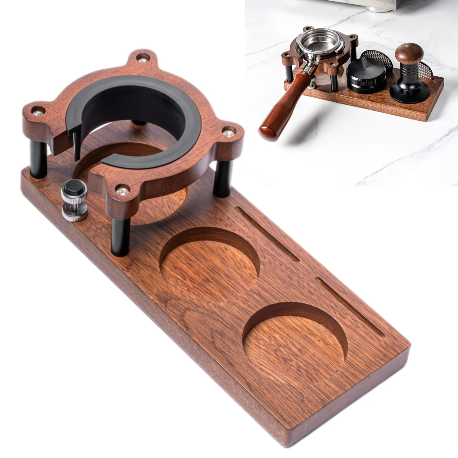 Деревянный коврик для тампера для кофе, подставка для станции, держатель для портафильтра, держатель для фильтра, стеллаж для хранения тампонов для эспрессо, бариста
Деревянный коврик для тампера для кофе, подставка для станции, держатель для портафильтра, держатель для фильтра, стеллаж для хранения тампонов для эспрессо, бариста