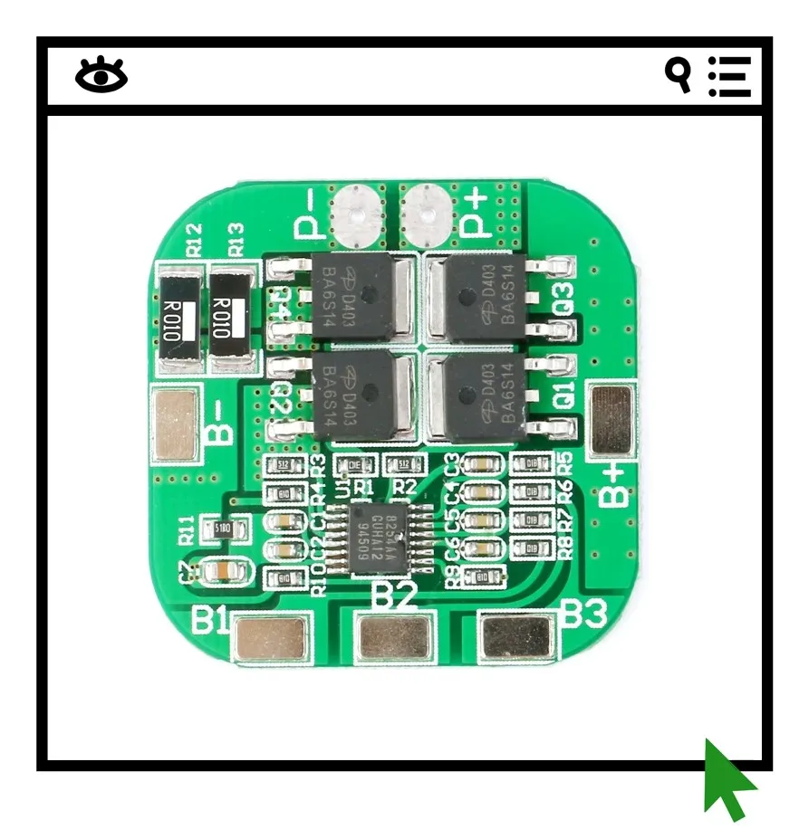4S 14.8V 18650 Lithium Battery Protection Board with 16.8V and 10A Current
4S 14.8V 18650 Lithium Battery Protection Board with 16.8V and 10A Current