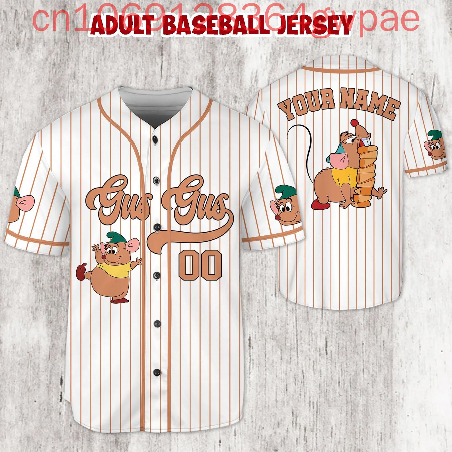 Custom Name Disney Gus Gus Mouse Baseball Jersey Men's Women's Kids Short Sleeve Baseball Shirts Casual Sports Outfits
Custom Name Disney Gus Gus Mouse Baseball Jersey Men's Women's Kids Short Sleeve Baseball Shirts Casual Sports Outfits