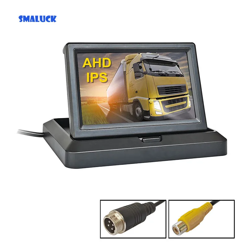 SMALUCK 5inch AHD IPS 1024x600 4Pin / RCA Foldabel Rear View Car Monitor Backup Monitor for AHD Camera CVBS Car Camera
SMALUCK 5inch AHD IPS 1024x600 4Pin / RCA Foldabel Rear View Car Monitor Backup Monitor for AHD Camera CVBS Car Camera