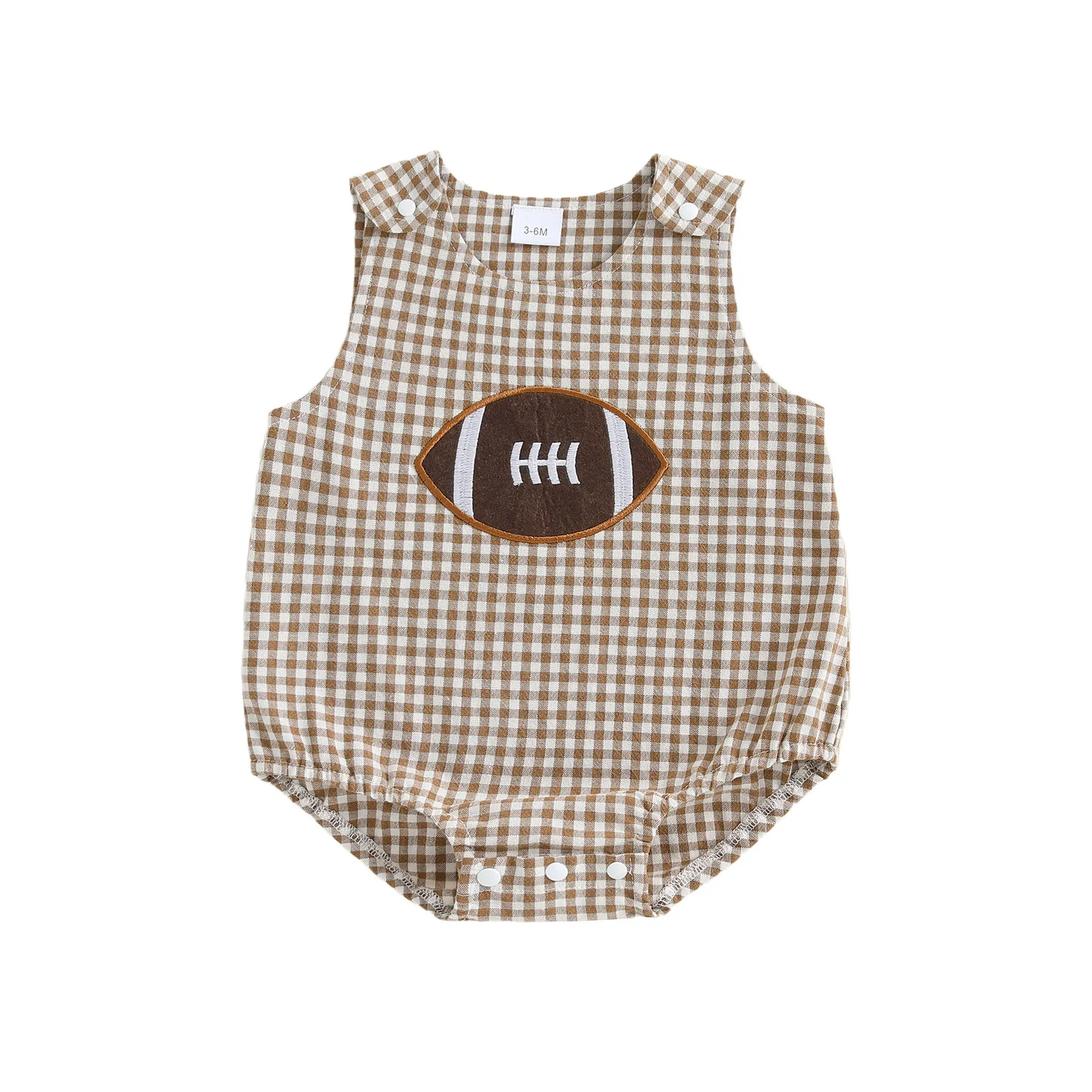 Baby Boy Football Tank Romper Plaid Rugby Embroidered Sleeveless Bodysuit Cute Fall Clothes
Baby Boy Football Tank Romper Plaid Rugby Embroidered Sleeveless Bodysuit Cute Fall Clothes