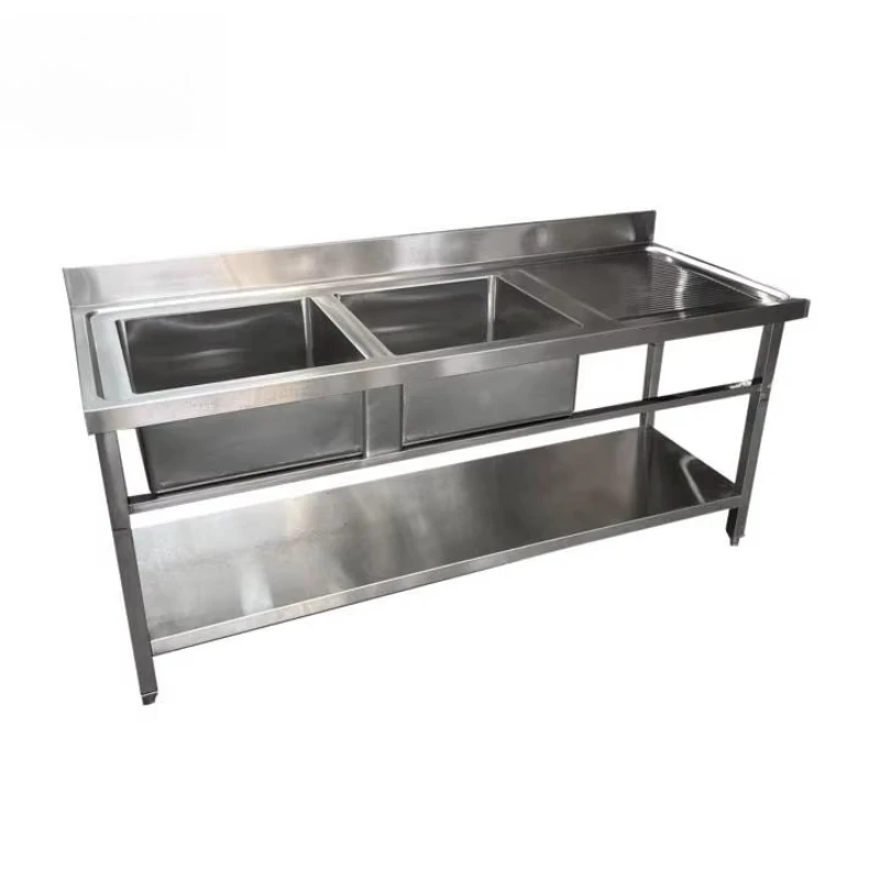 Commercial Kitchen Stainless Steel Sink Table Washing Plate 2 Sink Unit baseplate Restaurant Steel Manufacturing Products
Commercial Kitchen Stainless Steel Sink Table Washing Plate 2 Sink Unit baseplate Restaurant Steel Manufacturing Products