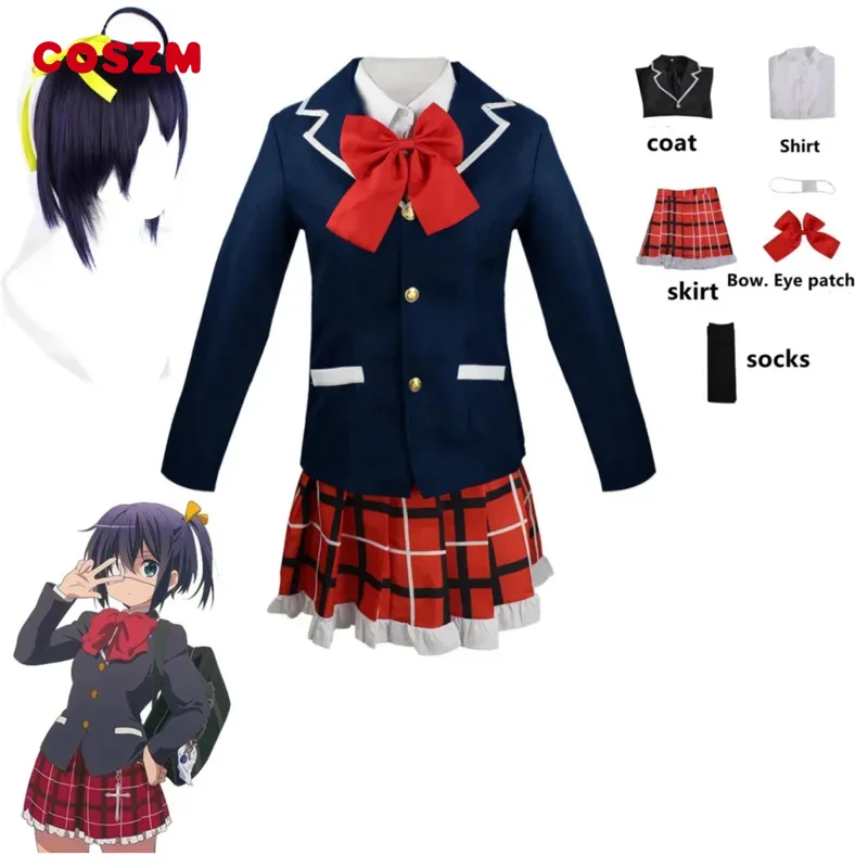 custom Anime Love Chunibyo other delusions Takanashi Rikka deomori Sanae cosplay costume wig adult woman skirts uniform suit ZML
custom Anime Love Chunibyo other delusions Takanashi Rikka deomori Sanae cosplay costume wig adult woman skirts uniform suit ZML