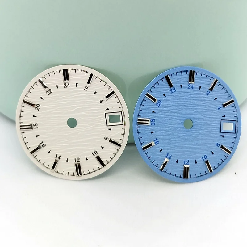 NH34 Dial Water Ripple Dial NH35 White Blue Black No Luminous Dial 28.5mm Fits NH34/NH35 Movement Watch Accessories
NH34 Dial Water Ripple Dial NH35 White Blue Black No Luminous Dial 28.5mm Fits NH34/NH35 Movement Watch Accessories