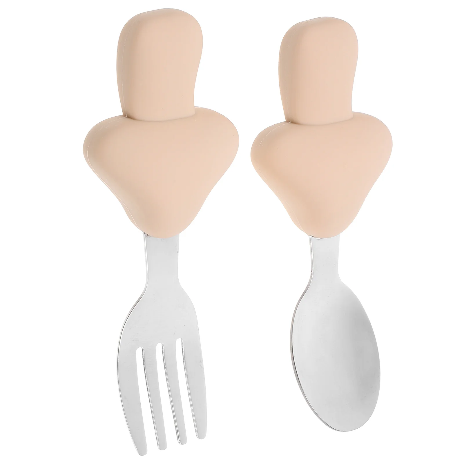 1 комплект, ложка для еды, вилка, посуда для малышей, столовое серебро, силиконовая ручка, тренировочный инструмент для кормления, детская ложка для соскабливания 
1 комплект, ложка для еды, вилка, посуда для малышей, столовое серебро, силиконовая ручка, тренировочный инструмент для кормления, детская ложка для соскабливания