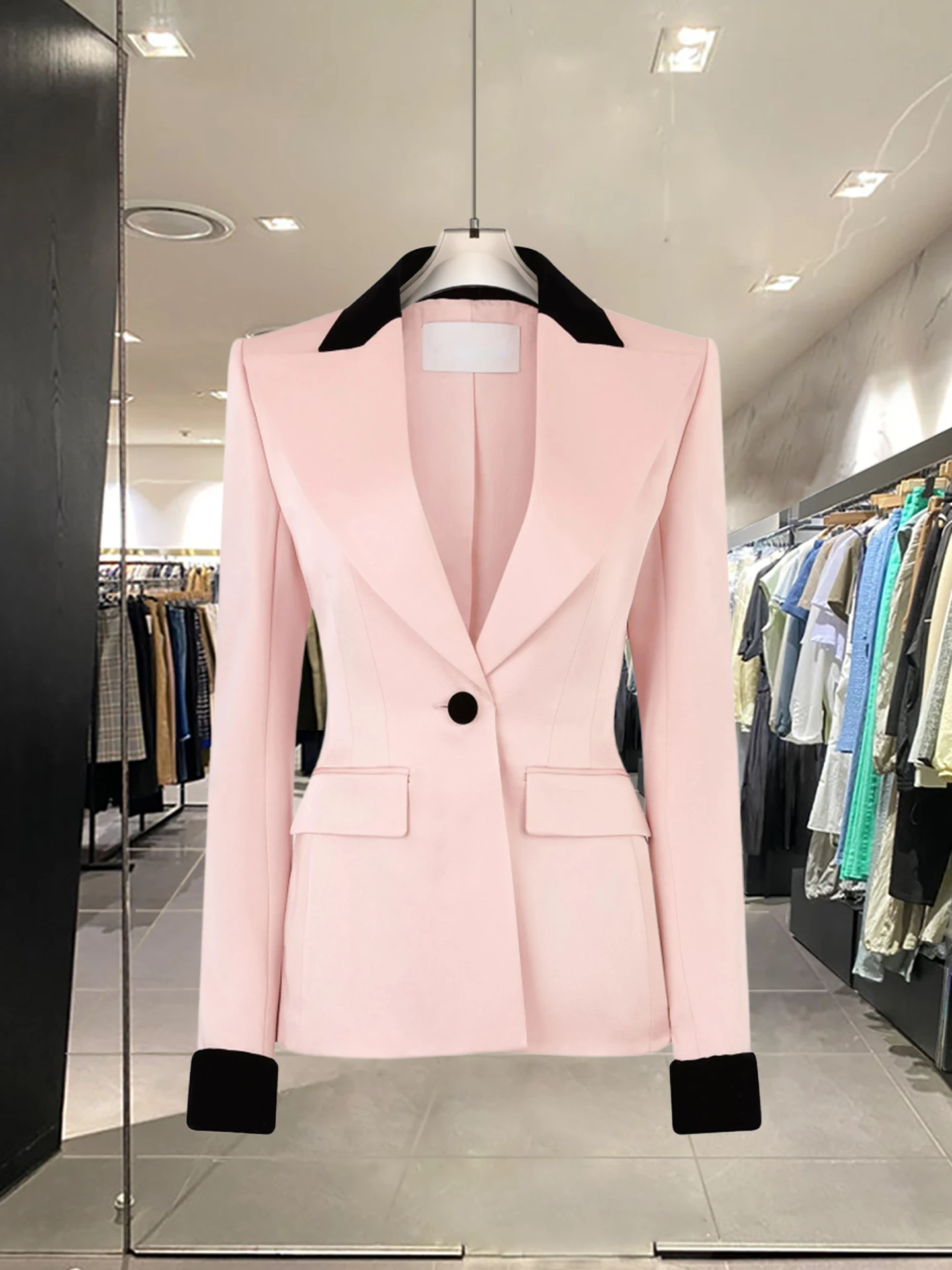 Ele Женский костюм Jaet Set с высокой талией, повседневный, с длинным светом, осенний модный тренд, на пуговицах, полиэстер
Ele Женский костюм Jaet Set с высокой талией, повседневный, с длинным светом, осенний модный тренд, на пуговицах, полиэстер