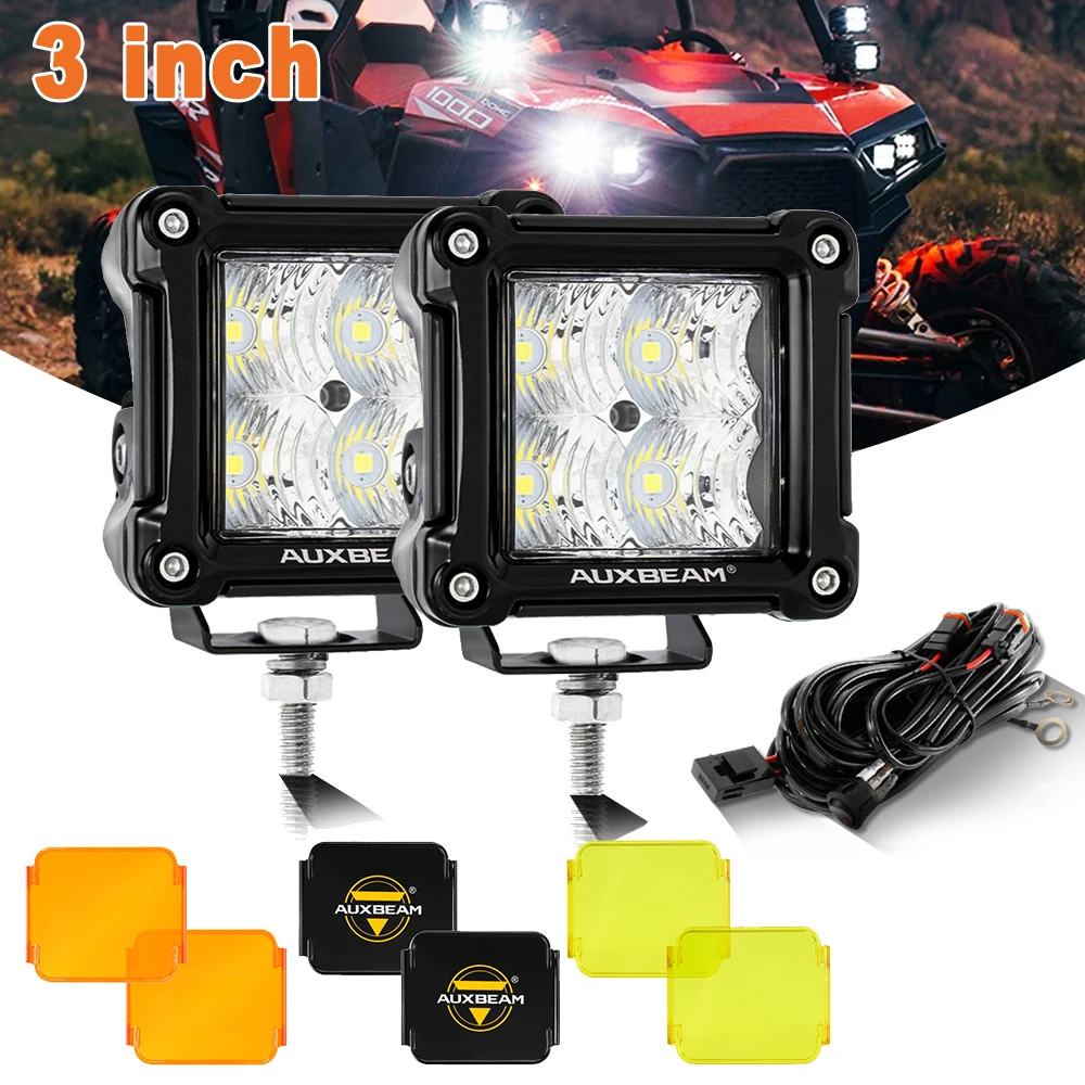 AUXBEAM FA Series 3 Inch LED Pod Lights with Wire Harness, Flood / Spot Off Road Roof Top / A Pillar / Front Bumper Work Light
AUXBEAM FA Series 3 Inch LED Pod Lights with Wire Harness, Flood / Spot Off Road Roof Top / A Pillar / Front Bumper Work Light