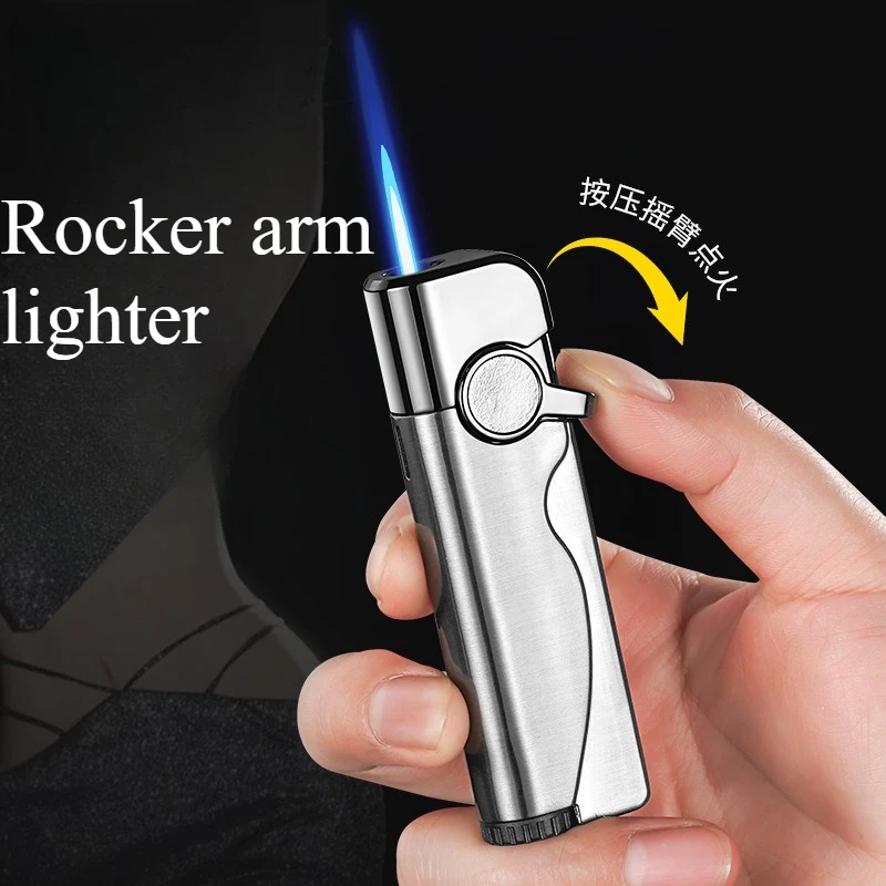New Rocker Arm Straight Jet Lighter Creative Metal Straight Jet Windproof Portable High-end Gift
New Rocker Arm Straight Jet Lighter Creative Metal Straight Jet Windproof Portable High-end Gift
