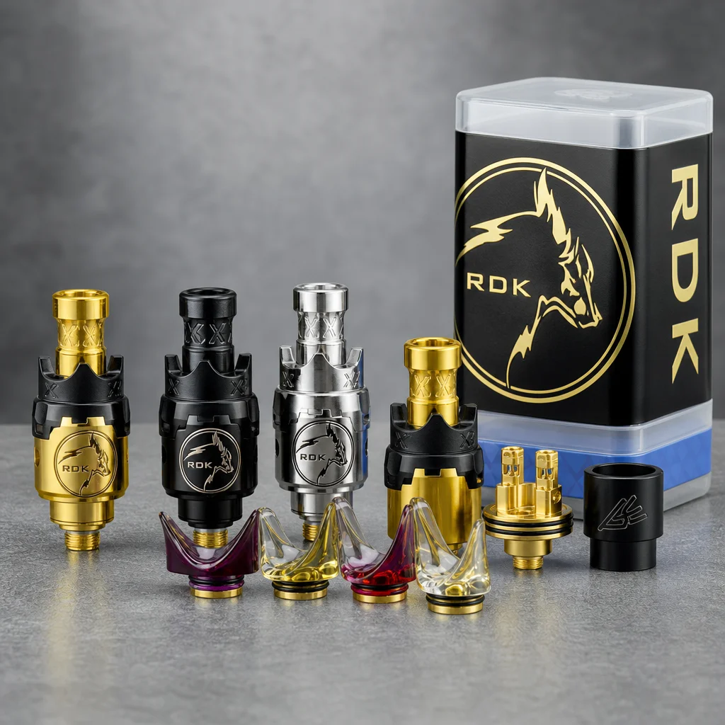Wolfcoolvape MOBB Mini King RBA Bridge Tank - 316SS for Billet/BB/Boro, Compatible with 1.5mm/2.5mm/3.0mm/3.5mm Airflow Options
Wolfcoolvape MOBB Mini King RBA Bridge Tank - 316SS for Billet/BB/Boro, Compatible with 1.5mm/2.5mm/3.0mm/3.5mm Airflow Options