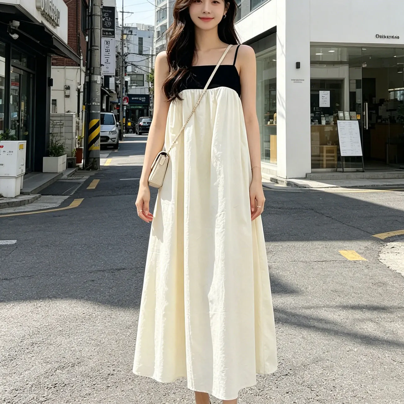 WXOY Women's Contrast Color Maxi Dress Sleeveless Spaghetti Strap A-Line Elegant Dress Casual Summer Beach Party Long Dress
WXOY Women's Contrast Color Maxi Dress Sleeveless Spaghetti Strap A-Line Elegant Dress Casual Summer Beach Party Long Dress