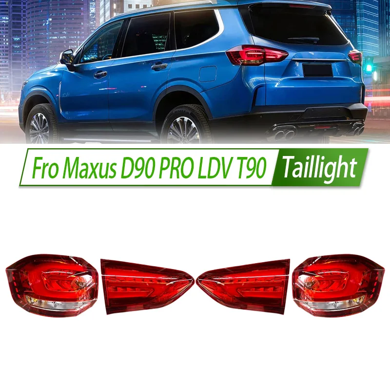 Fro Maxus D90 PRO LDV T90 Car LED Taillight Assembly OEM Style Rear Lamp with Turn Signal Reverse Light Direct Fit Replacement
Fro Maxus D90 PRO LDV T90 Car LED Taillight Assembly OEM Style Rear Lamp with Turn Signal Reverse Light Direct Fit Replacement